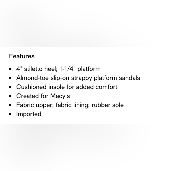 INC International Concepts Black Strappy Heels - Picture 8 of 8